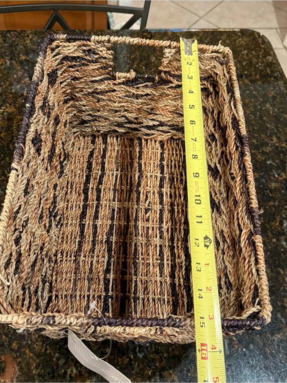 Rectangular Storage Basket with Handles